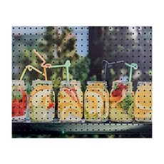 Anbikomus室內打孔板 水果果汁C 灰色, 1個