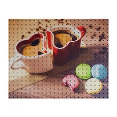 Anbikommus室內打孔板 馬卡龍&茶灰色, 1個