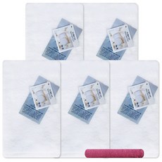 송월타월 마쉬멜로 핸드타월 화이트 5p + 진뷰티 타월 자주, 혼합 색상, 1세트