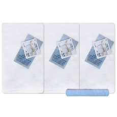 Songwol 松月 棉花糖柔軟擦手巾 白色 3入+素色洗臉巾 天空藍, 混色, 1組