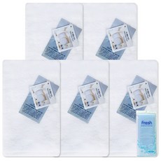 송월타월 마쉬멜로 핸드타월 화이트 5p + 프레시목욕타월 하늘, 혼합 색상, 1세트