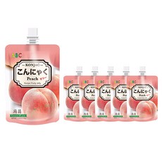 ABC 곤약 젤리 복숭아맛, 130g, 6개