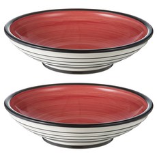 신창희도요 골판 샐러드볼, 빨강, 2개입