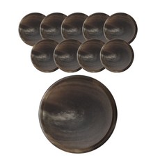 時尚亮點 OP S-3 鈕扣 30mm, 棕色, 10個