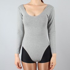 코러스라인 면스판 긴팔 삼각레오타드