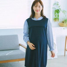 孕婦哺乳連身裙+上衣