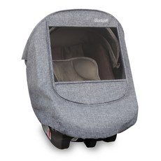 Manito 混色汽車安全座椅保護罩, Black Grey, 1入