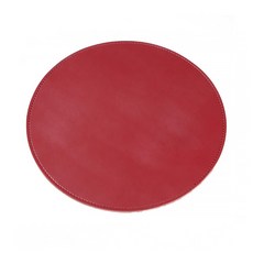 DM 알럽컴 비즈니스 가죽 마우스패드, 레드, 1개
