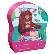 Crocodile Creek 迷你拼圖, 1套, 24件, 生日熊