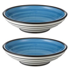 신창희그릇 도요 골판 셀러드볼, 파랑, 2개입