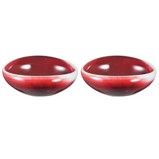 이창화 갤러리 물레 도자기 타원볼 5호, 진사, 2개