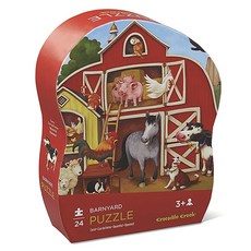 Crocodile Creek 迷你拼圖, 1套, 24件, 農家院子