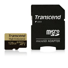 Transcend 創見 Micro SDHC Class10 黑盒獨家 MLC 方式高耐久 TS128GUSDXC10V, 128GB