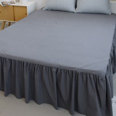 메종텍스타일 달린 프릴 워싱 코튼 침대 커버