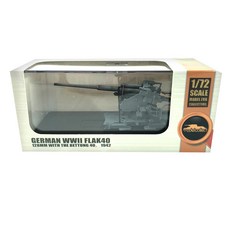 ModelCollect 1/72德國二戰Flak 40 128mm with The Bettung 40 1942壓鑄完成品, 1個