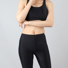 CHORUS LINE 啞光跨度 7 部分健美操褲, 黑色的