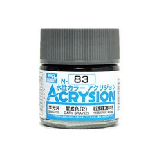 프라모델 도료 GSI N-083 6개입, DARK GRAY 2) 반광
