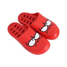 Larva 成人浴室拖鞋, 紅色, 1組