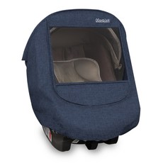 Manito 混色汽車安全座椅保護罩, Navy, 1入