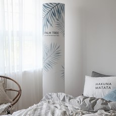 BEBE DECO 圖案印花直立式冷氣防塵罩, 藍色