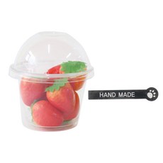 에이치씨엔 투명머핀컵 소 50p + 돔뚜껑 50p + 발바닥블랙핸드 스티커 50p, 1세트