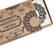 핑거팩토리 빈티지 우드 스탬프 A 세트, 07 장식