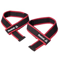 리복 리프팅 스트랩 RSAC-10310, 블랙 + 레드, 1개
