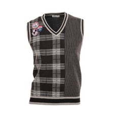 LEE&B 男士檢查條紋背心CVLN8011