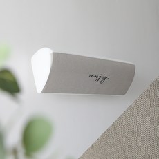 BEBEDECO 亞麻風格刺繡壁掛式冷氣機罩 Enjoy, 燕麥色