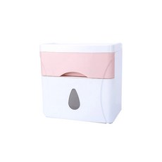 앤티스 수납식 더블레이어 티슈케이스, 핑크, 1개