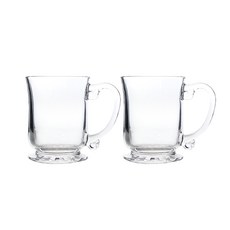 마카 글라스 5702-3 굽허리 머그 410ml, 2개입