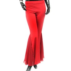 基本款喇叭肚皮舞褲 BDP-1501, 紅色的