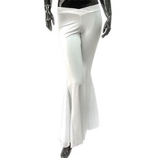 基本款喇叭肚皮舞褲 BDP-1501, 白色的