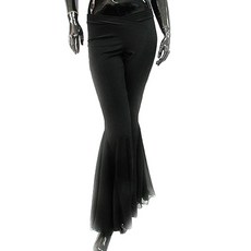 基本款喇叭肚皮舞褲 BDP-1501, 黑色的