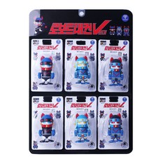 Toy-rock 鐵拳V 發條公仔 6件組, 混合顏色, 1個