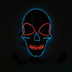 스윗리빙 할로윈 LED 스컬 가면, 블루레드