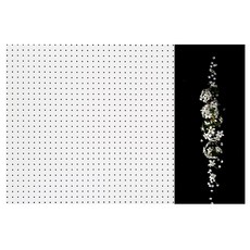 고요한하얀꽃 인테리어 타공판 60 x 90 cm 우 WHITE, 1개, 혼합색상