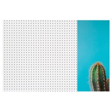 앤비커머스 인테리어타공판 파란파란뽀쪽이 우 WHITE, 1개