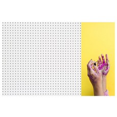 컬러핸드 인테리어 타공판 우WHITE 60 x 90cm, 1개, 혼합색상