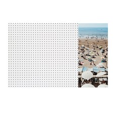 Anbicommus室內打孔板 夏季海灘B 白色, 1個