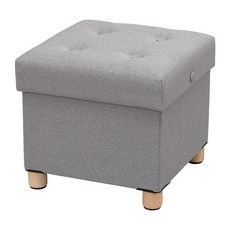 IRIS OHYAMA 韓國折疊收納凳椅子基本桌型 ASST-38 帶托盤, 灰色的