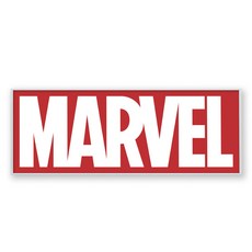 MARVEL漫威 磚徽標金屬框架框架 17058, 白色的