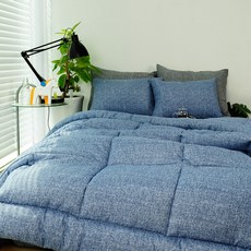 SCOHOME MONK系列素色絎縫四季被, Monk Blue