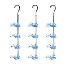 Ants 掛架式360度多功能掛鉤, 藍色, 3個