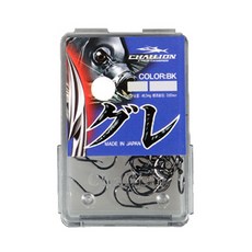 CHALLION CBOX Gure 磯釣黑毛魚鉤 黑色, 1個