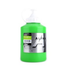 ALPHA COLORS 銀級壓克力顏料 S1 949 10 PermanentLightGreen, 500毫升, 1 種顏色