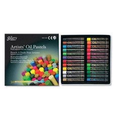 MUNGYO 螢光油畫棒組合, 24色, 1套