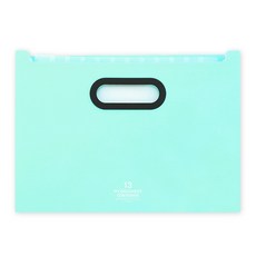 투영 13포켓 핸들 파일 팩, 민트, 1개