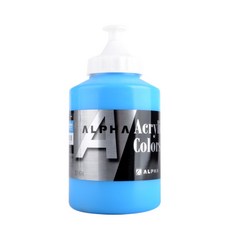 ALPHA COLORS 銀級 壓克力顏料 S1 931 31 天藍色調, 500ml, 1色