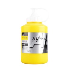 ALPHA COLORS 銀級壓克力顏料 S1 903 3 PermanentYellowLight, 500毫升, 1 種顏色